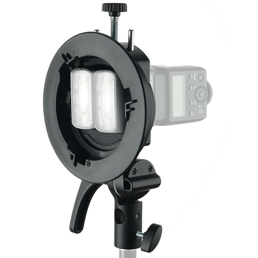 Godox-Soporte de Flash S2, lámpara de montaje Bowens tipo S, de mano, para Godox Flash Light Snoot Softbox Beauty Dish Honeycomb
