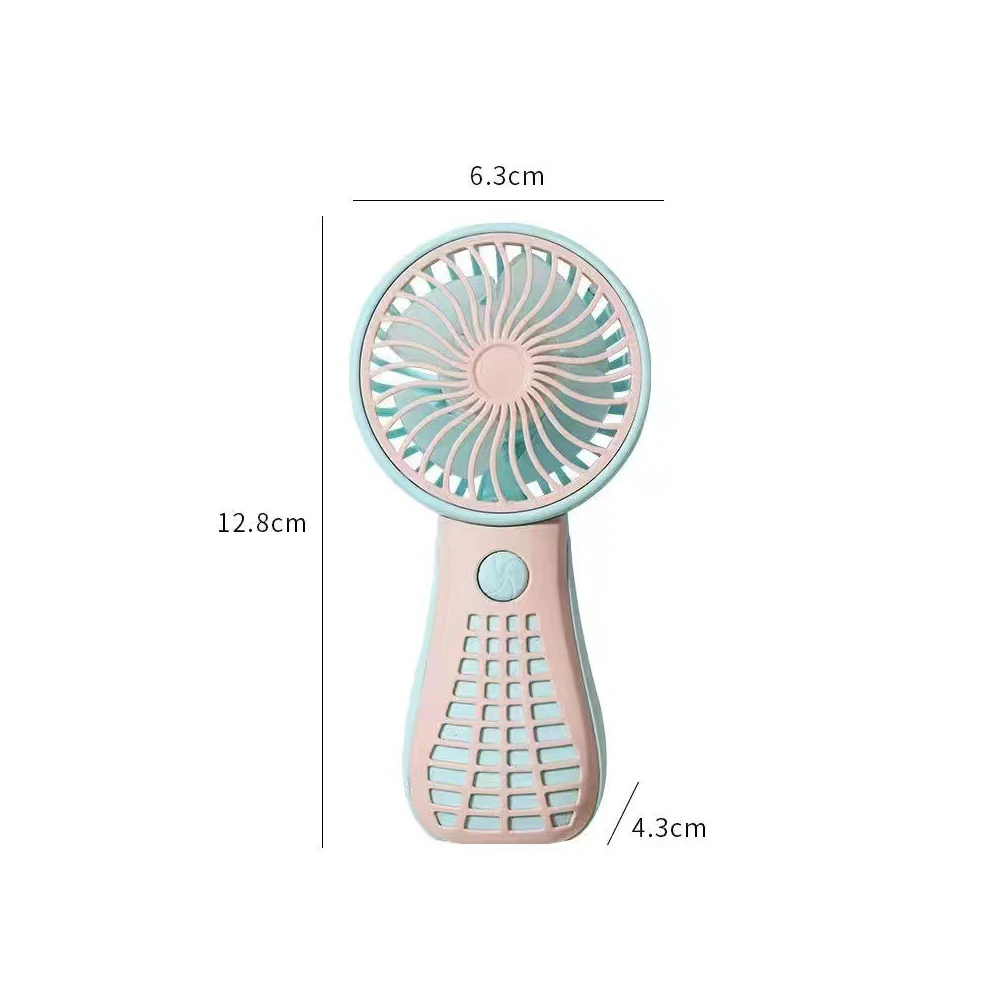 Neuer USB-Lüftungs Ventilator tragbarer kleiner Lüfter wiederauf ladbarer Mini-Handl üfter Taschen Format geräuscharm kleiner elektrischer Ventilator Schüler Dormitor: Lavendel