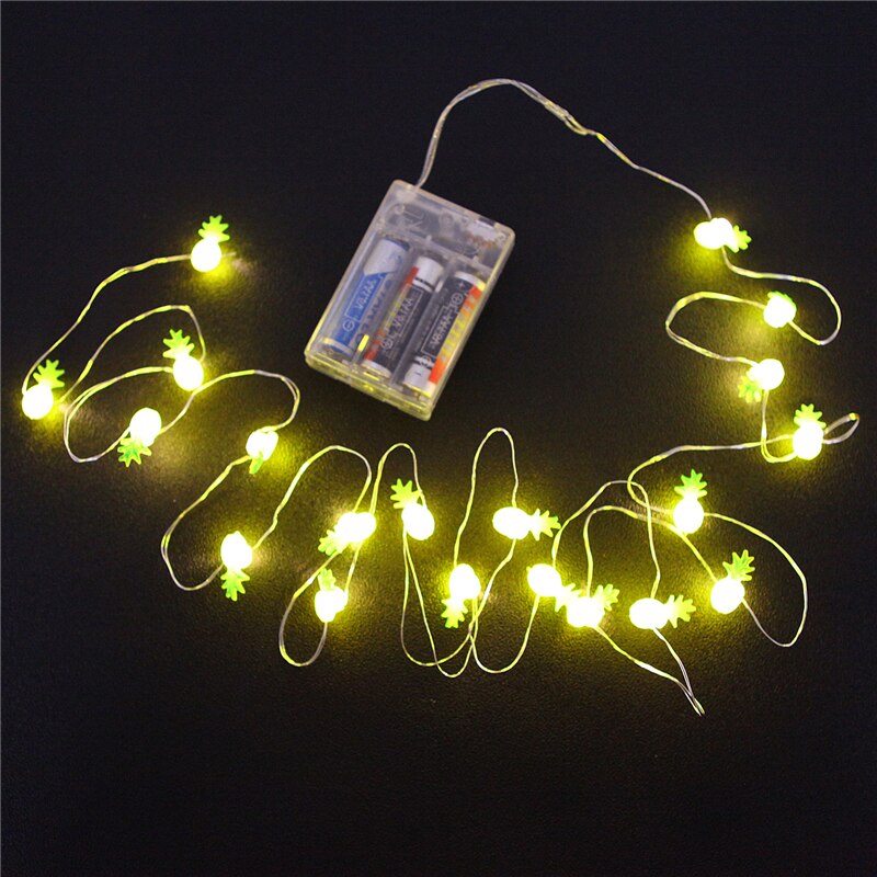 2M 20 LED String Light Cartoon Flamingo Cactus Heart Star Shape String Fairy Lights for Home Bedroom Party Decorations