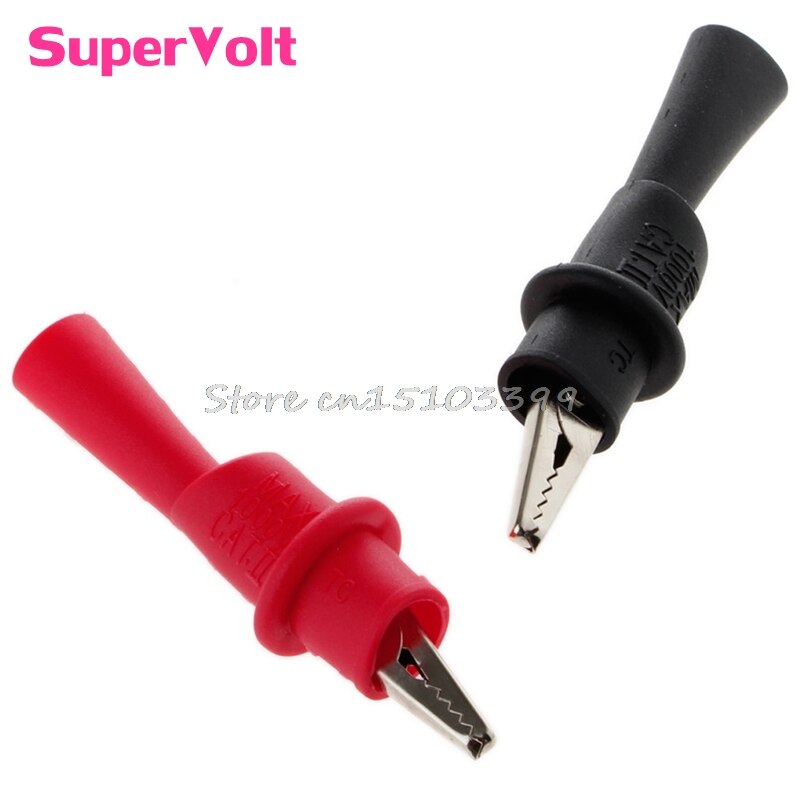 1Pair Alligator Crocodile Test Clip Clamp For Multimeter Tester Probe G08 Whosale