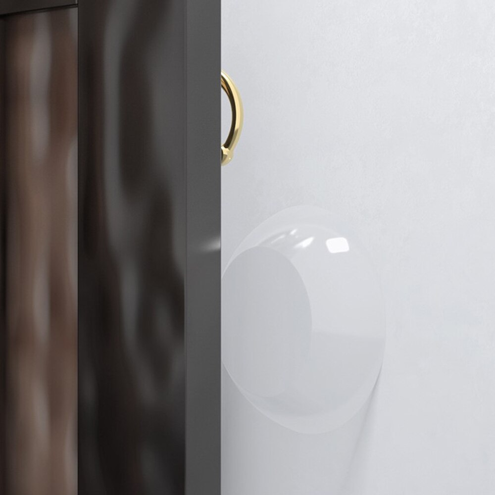 Tope de puerta de silicona redondo antigolpes, Protector de manija de puerta, 4 Uds./6 uds./caja