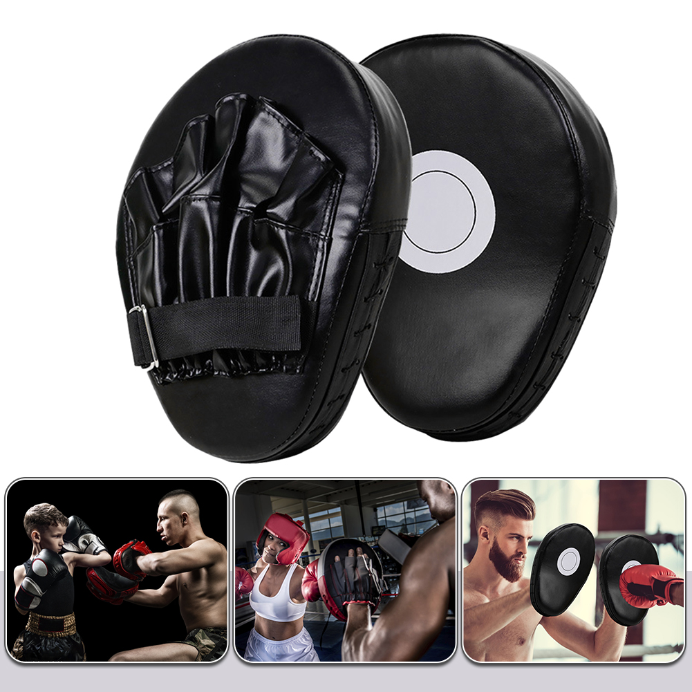 Tapis de boxe incurvé en cuir PU pour adultes et enfants, mitaines respirantes, cible à main à 5 doigts, arts martiaux, muay-thaï