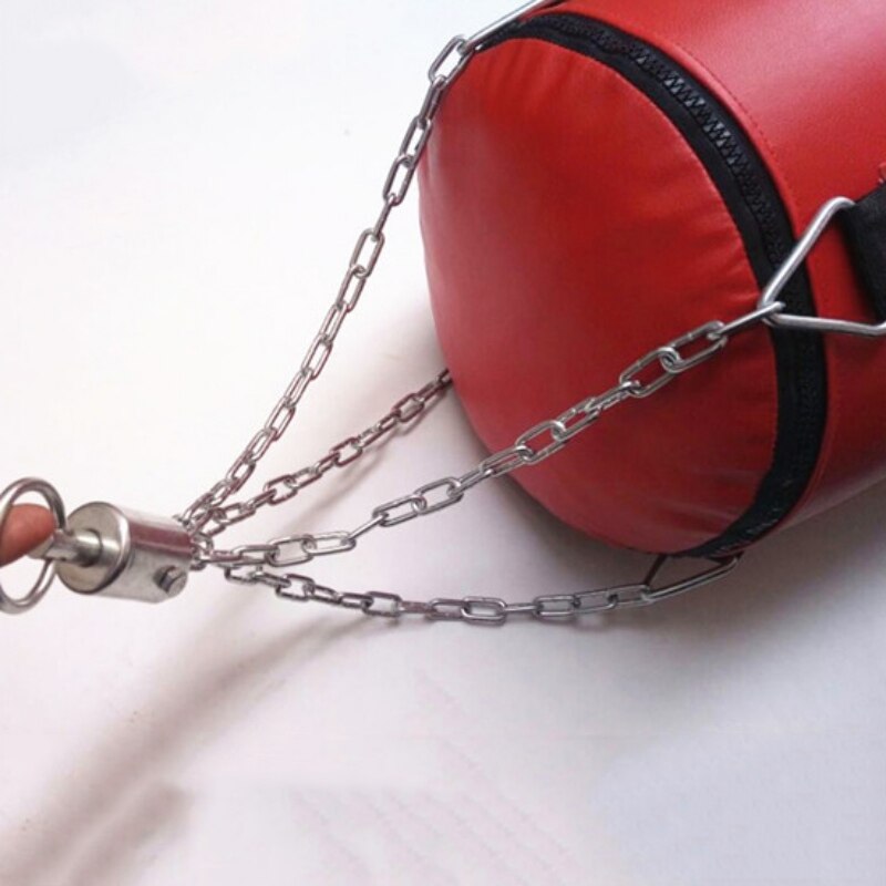 Bolsa de arena vacía para boxeo, bolsa de arena colgante para Kick, bolsa de arena para entrenamiento de boxeo y lucha contra Karate con gancho de cadena de Metal, mosquetón