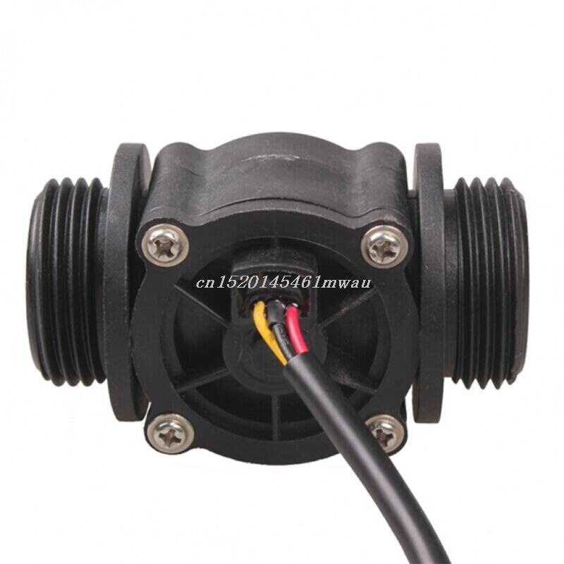 G1&quot; Water Flow Hall Effect Sensor Switch Flow Meter Flowmeter Counter 1-60L/min