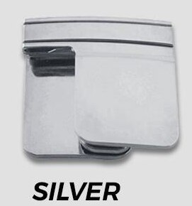 Clip retráctil de cintura para pantalones Unisex, hebilla elástica de cintura, multifunción, plegable, 3 colores: Plata antigua