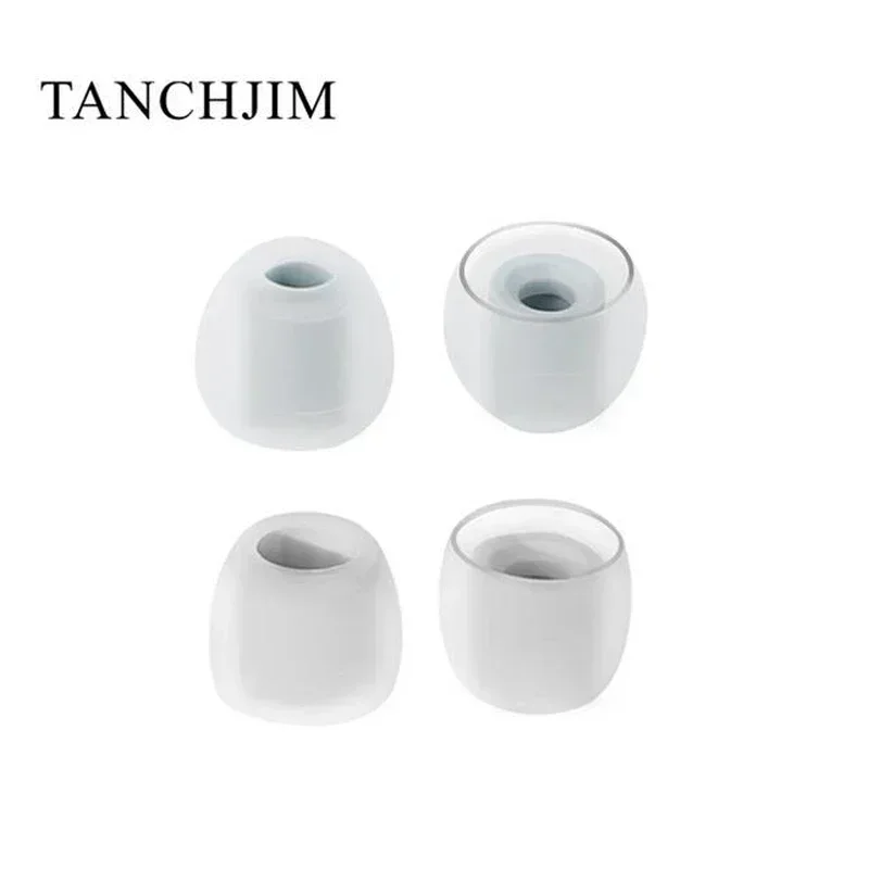 Tanchjim T-APB T300 Earphone tips Treble/ Bass Enhancing Air Pressure Balance Silicone Eartips 1 Card 2 Pairs ( T300B+T300T): M / Olive