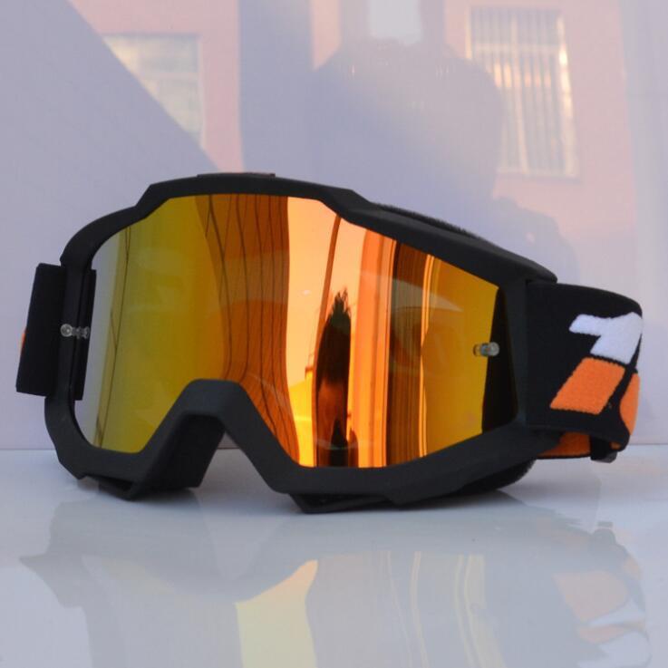 Motocross Goggles MX MTB Glasses Off Road Dirt Bike Motorcycle Helmets Goggles Ski Sport Glasses Mountain Bike Goggles 1001: Black