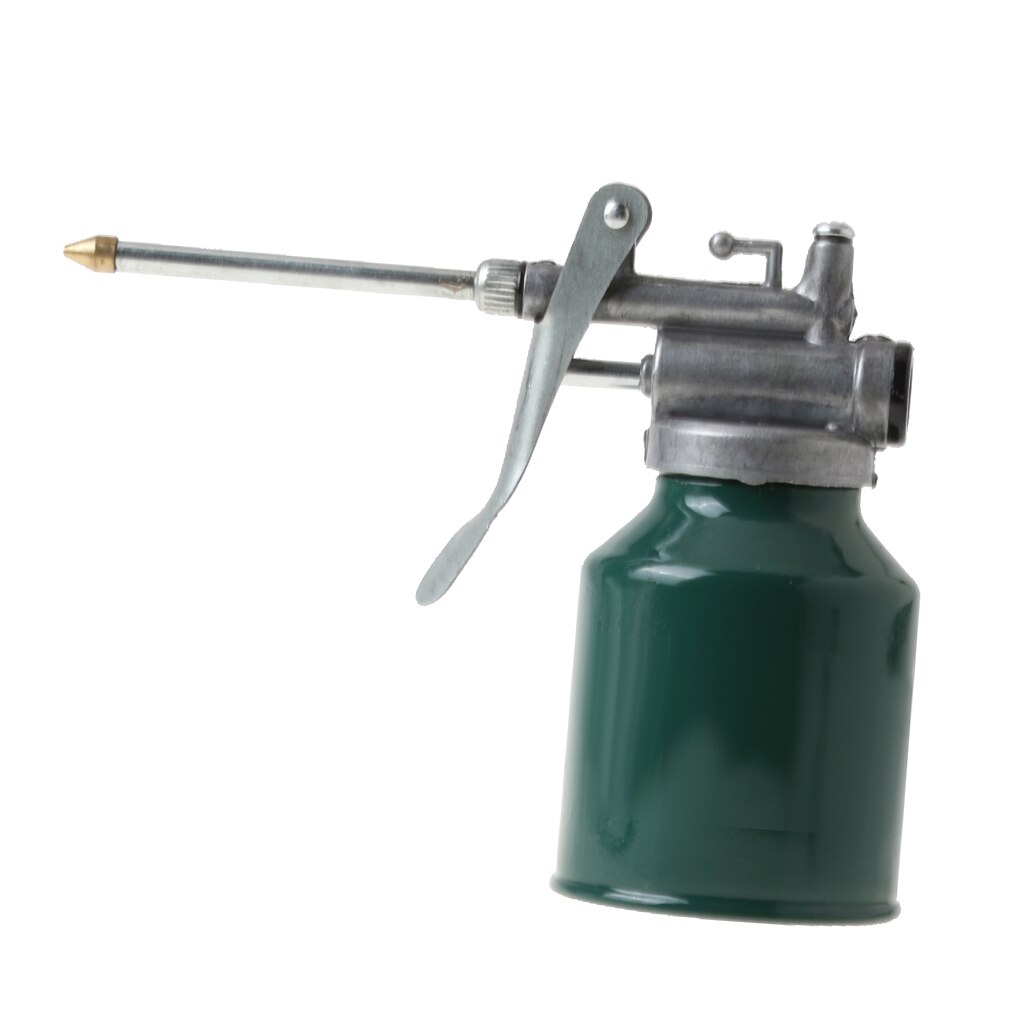 250ml Metal High Pressure Oil Spray Bottle Oiler Can with Long Nozzle Spout for Automobile