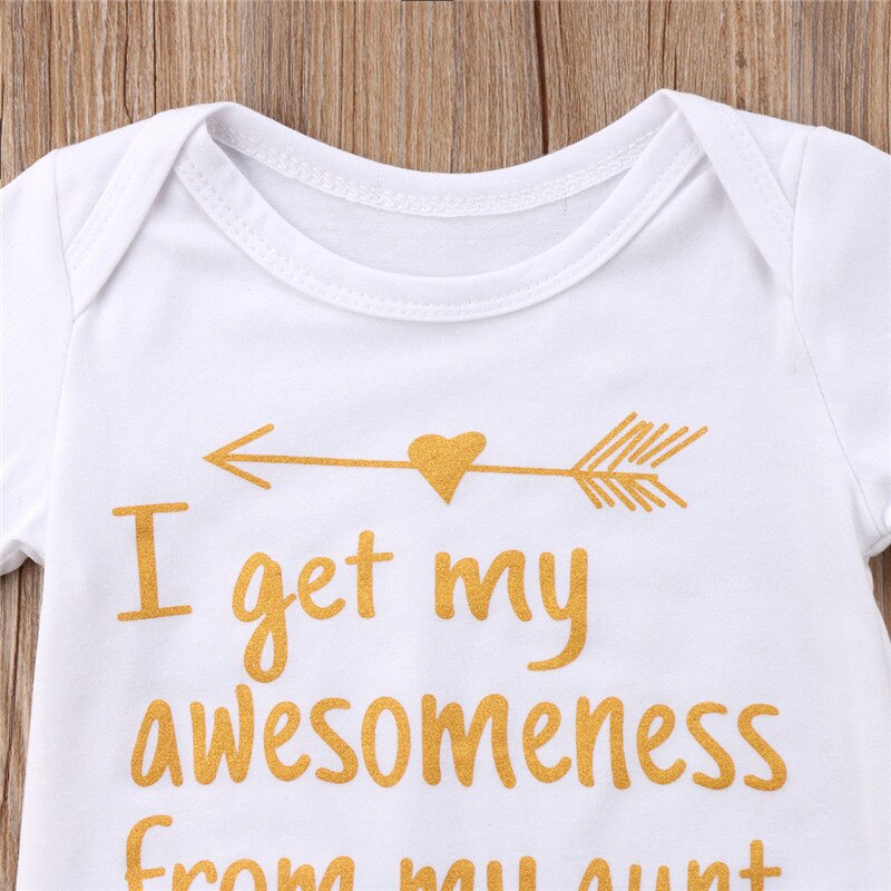 AA Summer Newborn Infant Baby Boys Girls Casual O-Neck Bodysuit Jumpsuit 0-18 Months