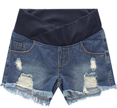 Frühling sommer mutterschaft kurzen hosen schwangerschaft shorts schwangere jeans mutterschaft shorts Herbst bauch denim hosen Lose M/L/XL/XXXL: Blau / XL