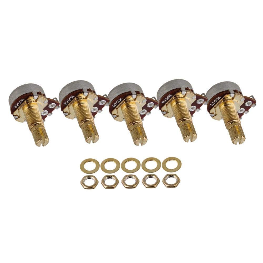 Musiclily Economy 3L3R Roto-stijl Roto-stijl Gesloten Gitaar Tuners Stemmechanieken voor Epiphone Les Paul SG ES Elektrische/Akoestische Gitaar, Zwart Keystone-Knop
