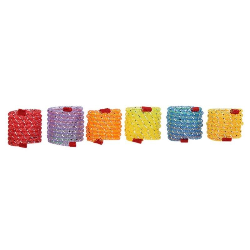 6pcs Funny Pet Cat Flexible Spring Toy Kitten Interactive Toys Color Random: Default Title