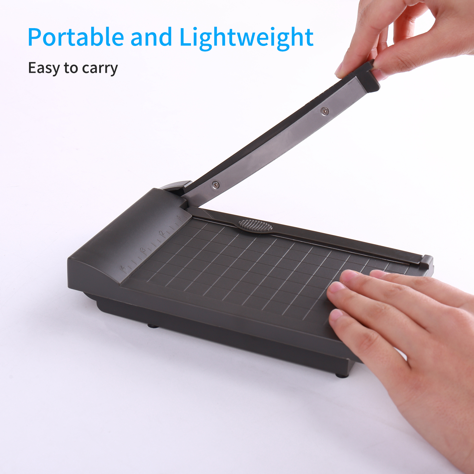 Mini Paper Trimmer Guillotine Cutter 6 Inch Cut Length Desktop Paper Cutting Machine Security Cutter Head Office Home Supplies