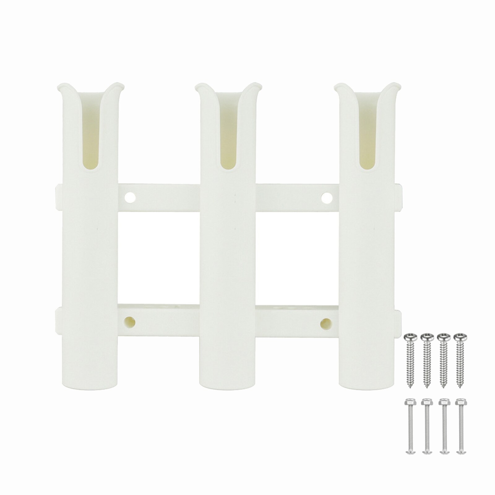 3 Tubes Link White Plastic Fishing Rod Racks Holder Fishing Rod Rack Socket For Boat Fishing Accessories Space saving
