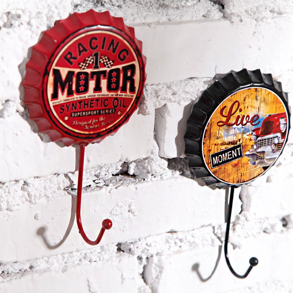 Creatieve Retro Metalen Bierfles Cap Teken Muur Haak Bar Pub Clue Decoratie