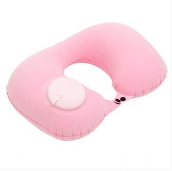 Inflatable U-shaped Pillow Travel Essential Cervical Spine Neck Pillow Portable Siesta Neck Artifact Pillow U-shaped Pillow: Orange