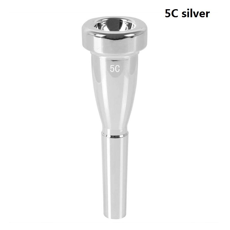 Trąbka usta trenażer siłowy żelazko ustnik srebrny na saksofon róg puzon tuba francuski róg akcesoria: 5C srebro