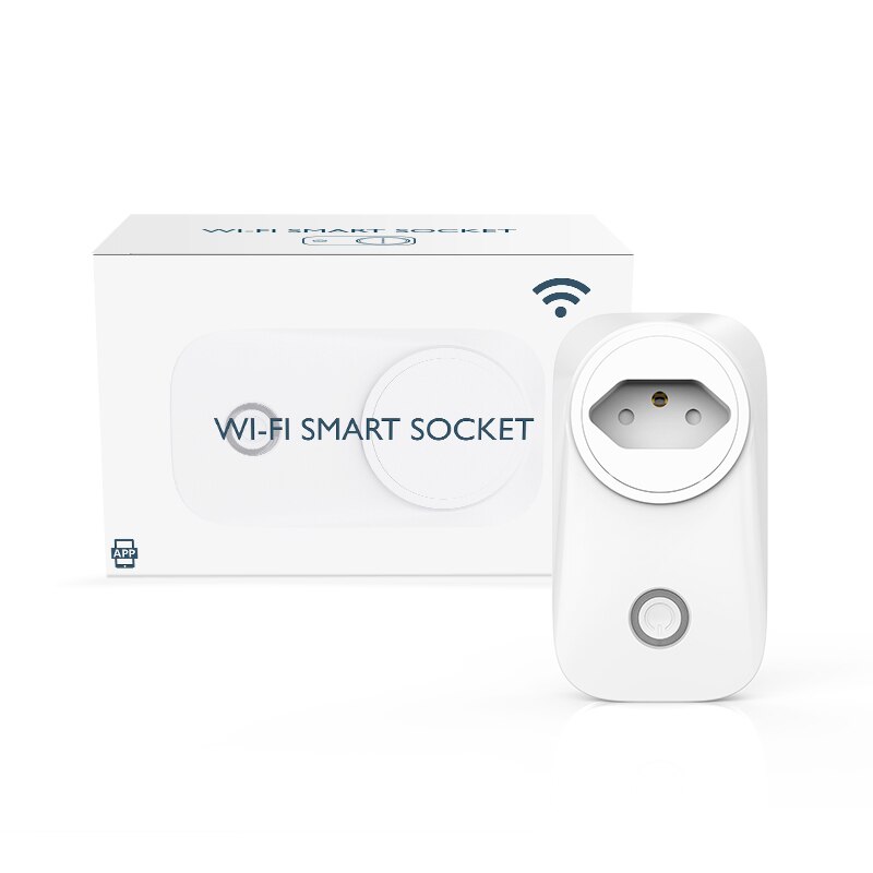 Smart Home WIFI Single Socket Smart Socket Support 40 Devices WiFi Control Smart Socket For IOS Android Smart Phone: BR Plug