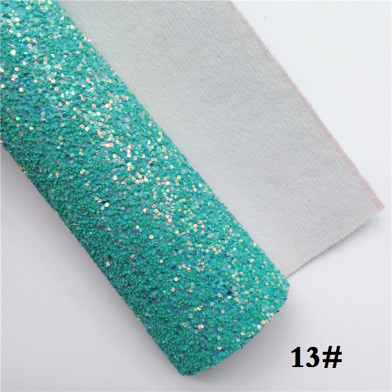 Glitterwishcome 21X29CM A4 taille paillettes tissu, gros cuir pailleté, Faux cuir PU tissu vinyle pour les arcs, GM502A: 13