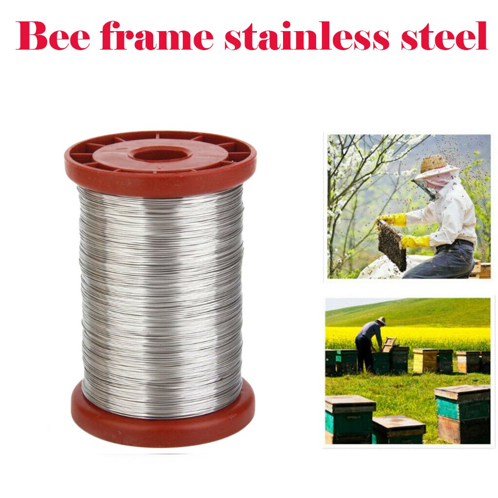Stainless Steel Bee Hive Frame Foundation Wire For Beekeeping Beehive Frames Tool 1 Roll 0.5mm Beekeeping Accessories 500g
