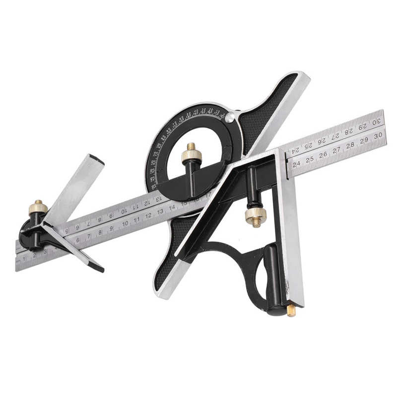 Combination Square Ruler Combo Square Ruler for Engineering Woodworking Adjustable Square Ruler