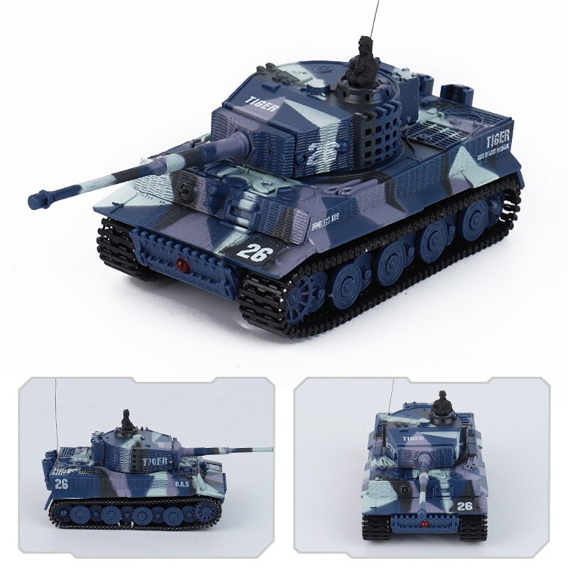 Mini tanque a Control remoto para niños, vehículo blindado, Panzer, 1:72, juguetes electrónicos