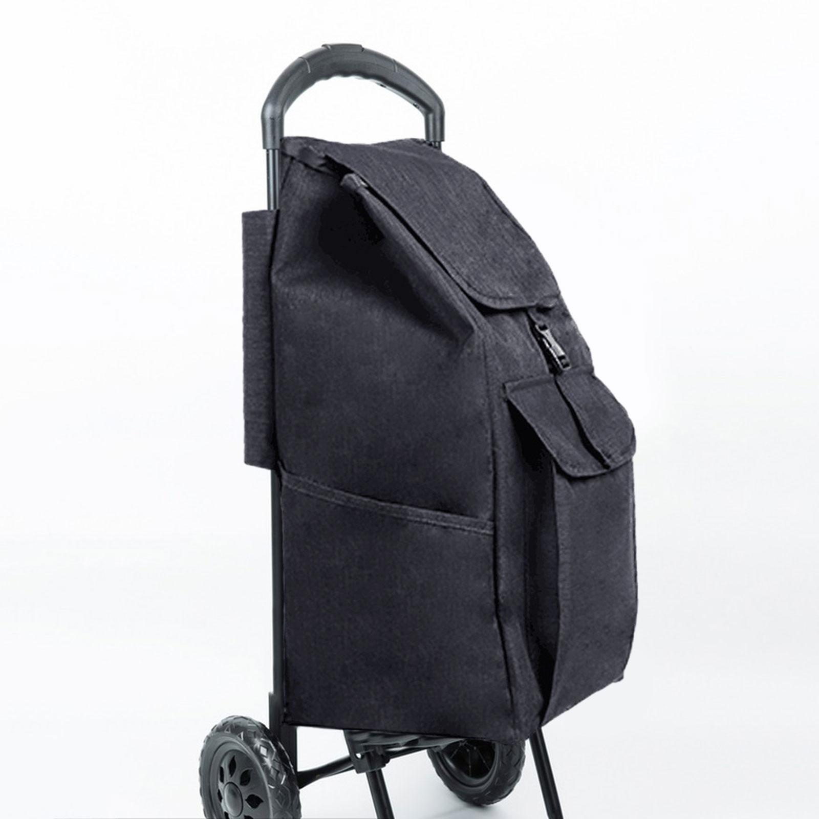 Ersättningsväska för shoppingvagnar med stor kapacitet, avtagbar hopfällbar handvagnsväska för hushållskontor, köksvagn