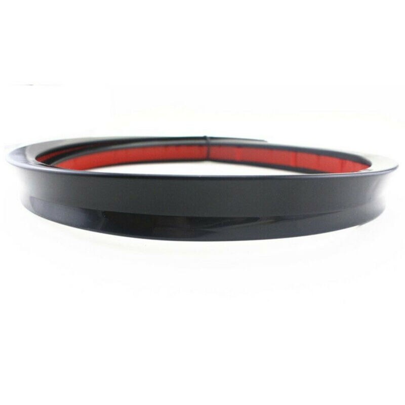 Aerofólio de carro universal 1.2m, preto, macio, adesivo de proteção para o teto traseiro, asa traseira, guarnição, acessórios de decoração automática