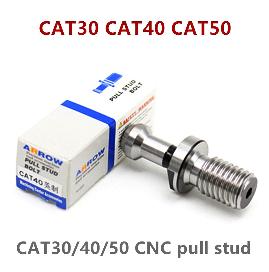 5Pcs Imperial Kat Cnc Pull Nail CAT40 Draad Pull Nail CAT40 CAT50 Pull Nail Kat Handvat Pull Nail