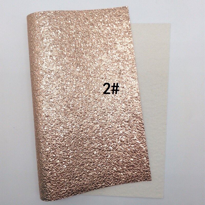 1 stk  a4 størrelse 21 x 29cm alisa glitter vinyl til buer, rosaguld glitter læder med stjerner læder stof til bue diy  j43b: 2