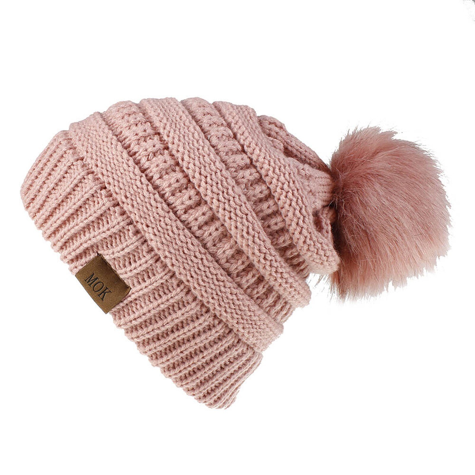 E la moda donna nuova E di alta qualità mantiene caldi cappelli invernali cappello a orlo in lana lavorato a maglia morbido delicato sulla pelle, traspirante: PK