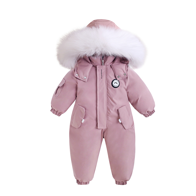 Combinaison de Ski d'hiver en velours pour bébé, combinaison pour garçon, vêtements chauds pour enfants, ensemble de vêtements imperméables pour enfants de 1 à 5 ans: Black / 5
