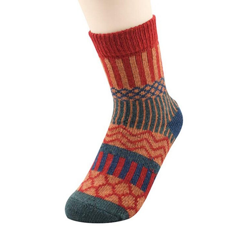 Efterår og vintersport sokker japansk tyk varm kvinders sok tyk linje nationale vinduldsokker