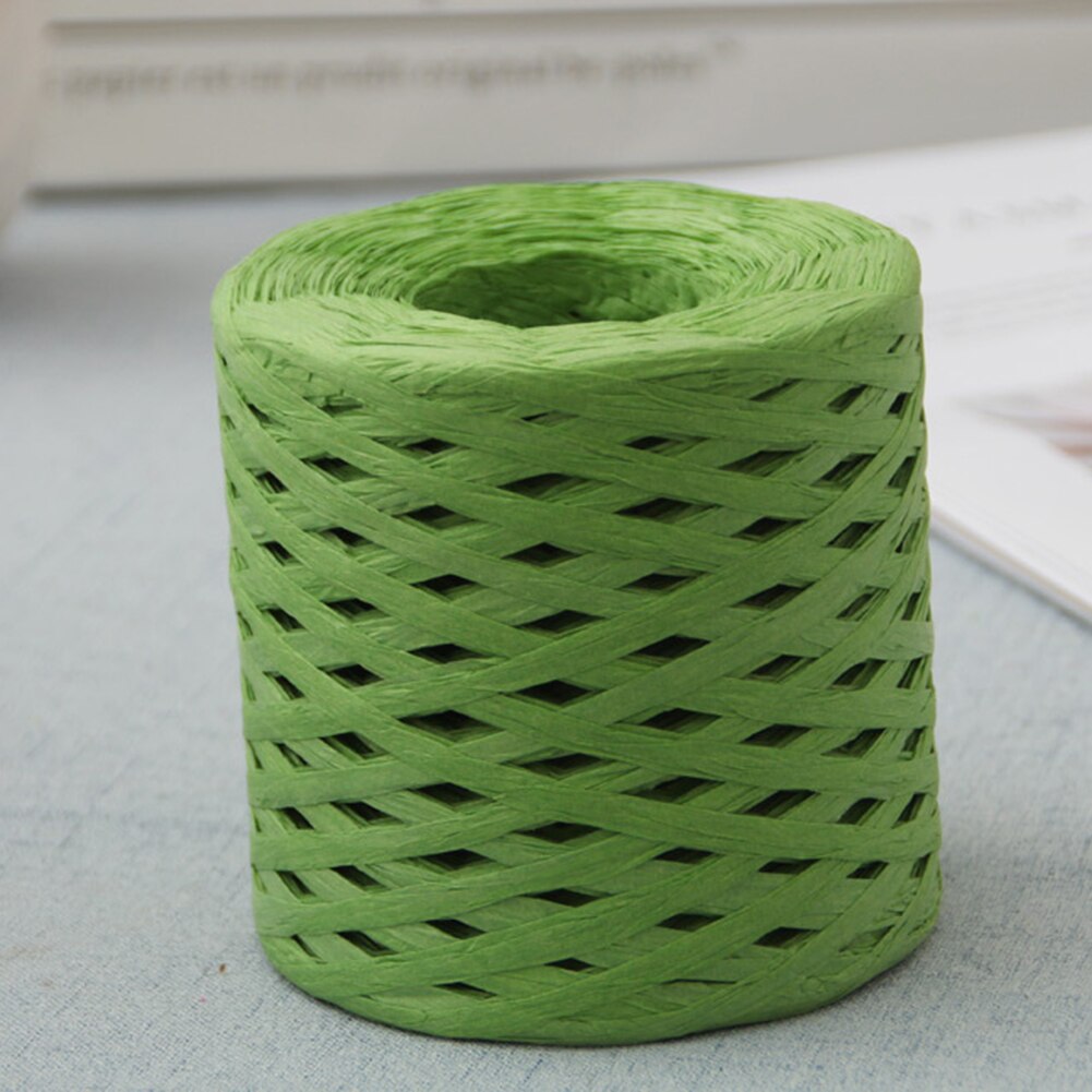 200m Papier Touw Raffia Lint Kant Wikkelen Touw Geschenkdoos Wikkelen DIY Scrapbooking Ambachten Birthday Party Bruiloft Decoratie
