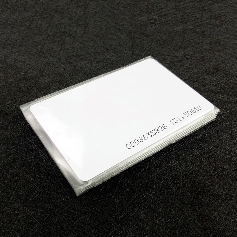 200PCS ID Thin Card TK4100 Chip Induction Card 125Khz Access Control Attendance Card PVC White RFID Key Tag Radio Frequency Card