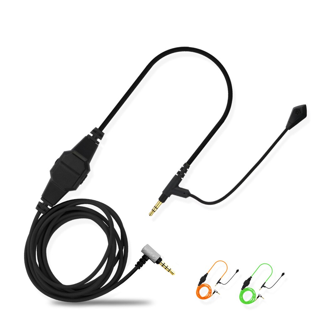 3.5Mm Boom Microfoon Volume Kabel Voor V-MODA Crossfade M-100 Lp LP2 M-80 V-80 Om Gaming Hoofdtelefoon Voor Skype PS4 xbox Een Telefoons