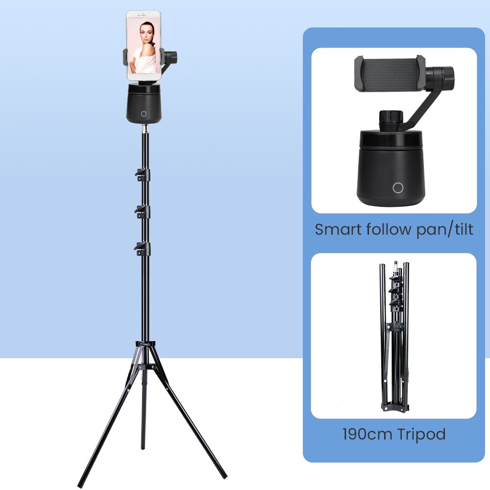 360° Face Tracking Gimbal Stabilizer - Smartphone Holder with Tripod - Bluetooth Remote Control - 1500mAh Battery: Type 3