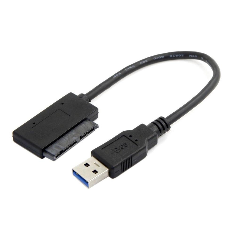 USB 3.0 to Micro SATA 7+9 16 Pin 1.8" 90D Angled Driver SSD Adapter Cable 10cm
