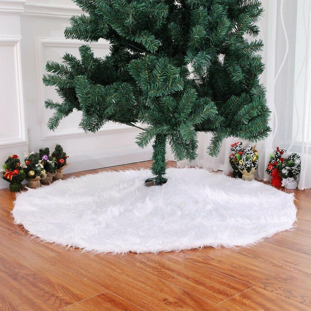 Weihnachten Baum Felsen Plüsch Faux Pelz Weihnachten Baum Teppich Frohe Weihnachten Baum Dekorationen Ornament Neue Jahr Navidad Wohnkultur