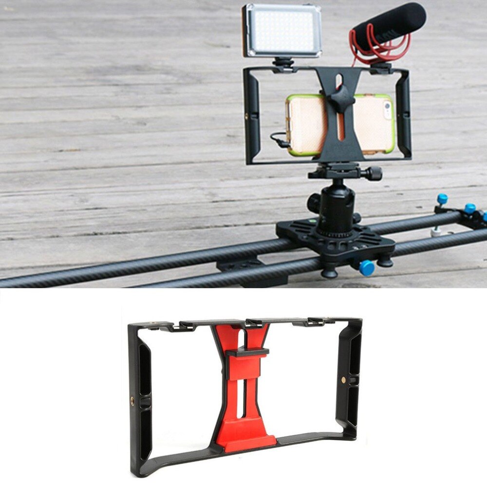 Phone Video Camera Cage Handheld Stabilizer Film Making Rig For SmartPhone Hand Grip Bracket Mobile Phone Stabilizer