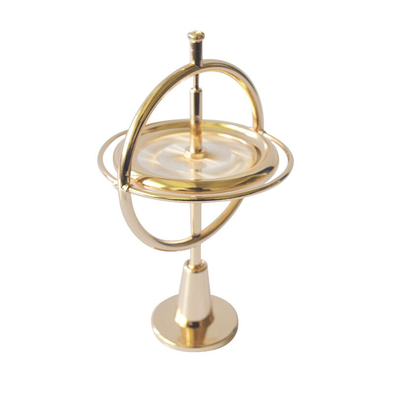 Metall Mechanik Gyroskop Tradition Puzzle Spielzeug Erhaltung Der Drehimpuls Magische Raum Physik Wissenschaft Lehre: Gold