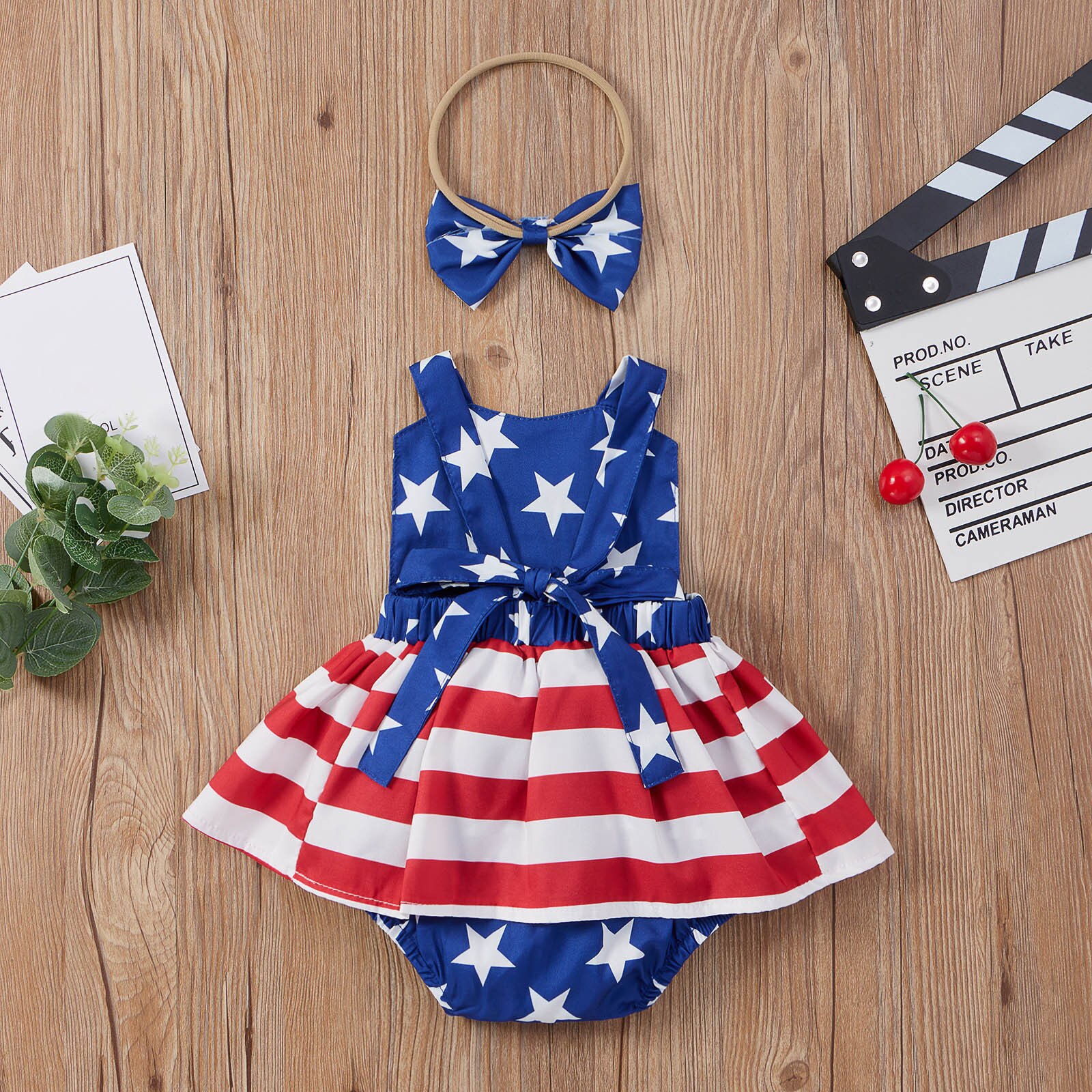 Baby Kleding Pasgeboren Zomer Bodysuits Baby Baby Jongens Meisjes 4th-of-july Sterren En Gestreepte Gedrukt Girl Baby Body