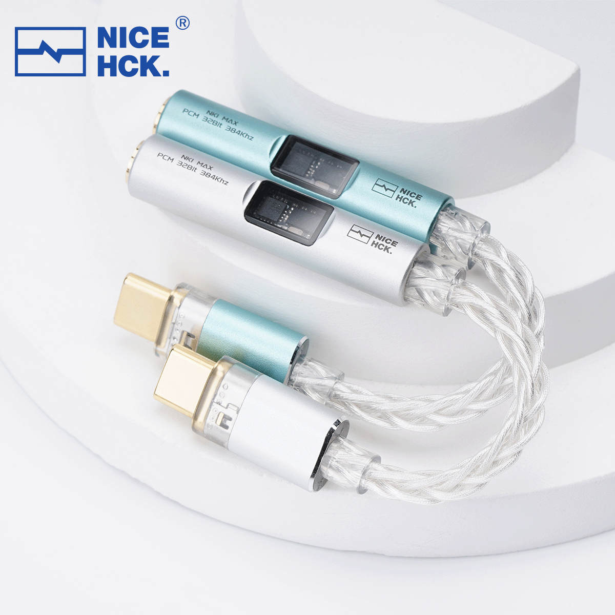 NICEHCK NK1 MAX Adapterkabel CX31993 Dekodierungschip MAX97220 OP-Ampere IC HiFi Tragbarer Typ-C DAC-Verstärker Versilberter OCC-Draht