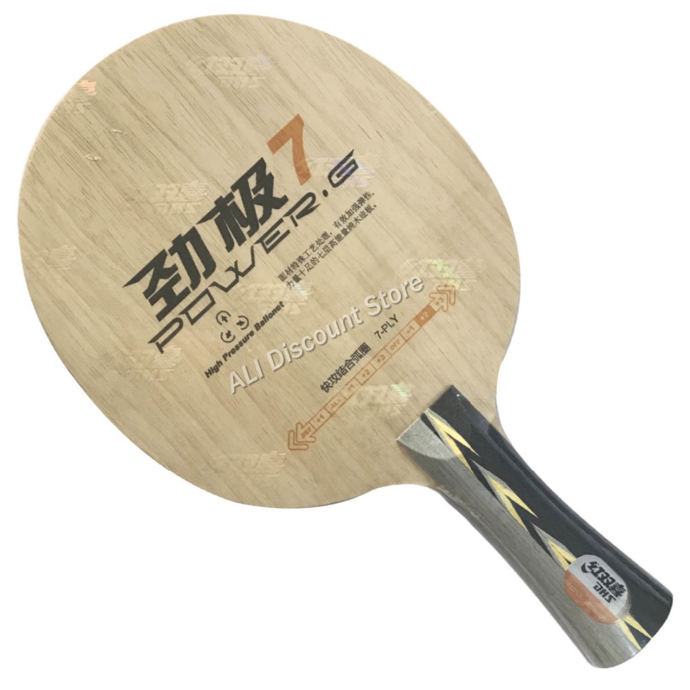 DHS POWER-G 7 ( PG7, sans boîte) lame de Tennis de Table (classique 7 plis) PG 7