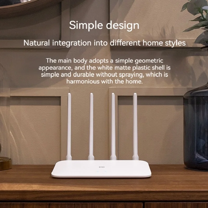 XIAOMI Mi Router 4A wersja gigabitowa AC1200 2,4 GHz 5 GHz WiFi 1167 mb/s Repeater 128 MB DDR3 High Gain 4 anteny przedłużacz sieci