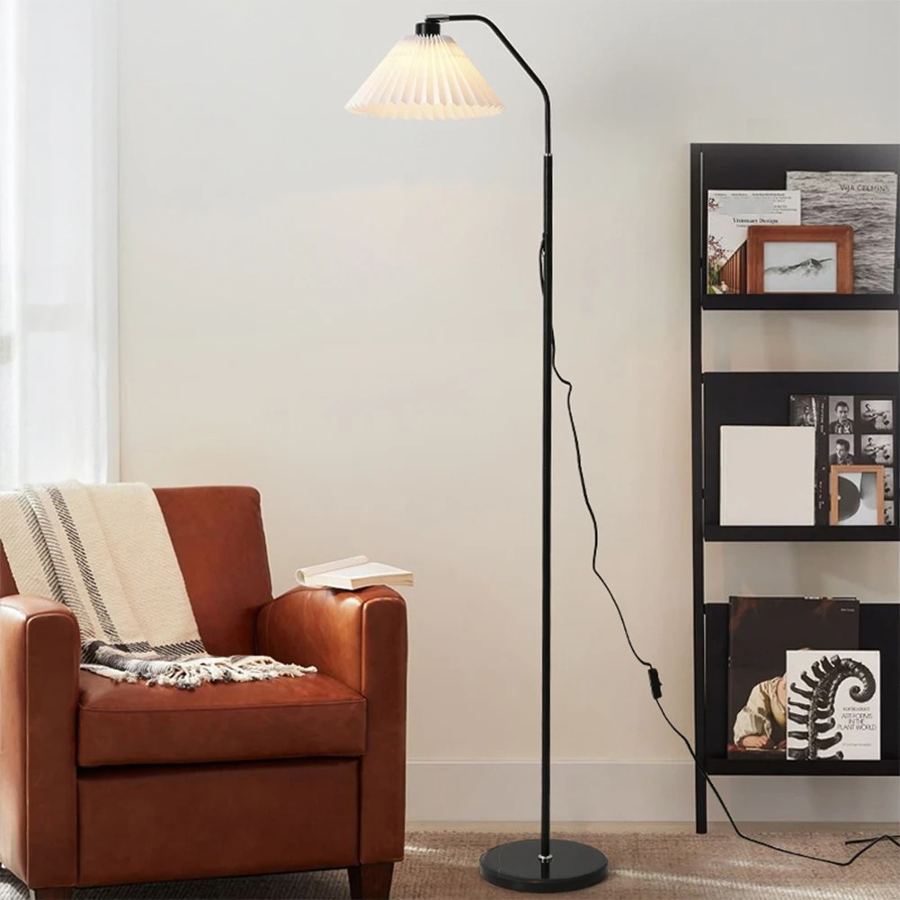 Moderne led-gulvlampe med 3 farvetemperaturer, enkel stående lampe, høj til stue, soveværelse, kontor, sofa, kollegieværelse, spisestue