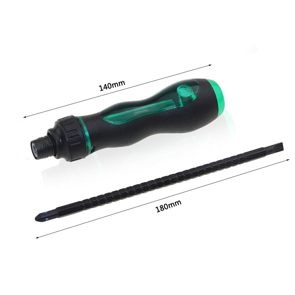 1 Pcs Ratchet Screwdriver Phillips Flat Double-end Screw Driver Magnetic Screwdriver Head Hand Tools Multitool Two Color