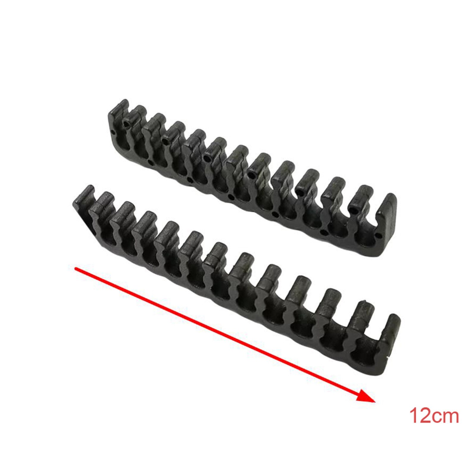 Black Open Cable Comb Set Cable Comb/clip/organizer/dresser For Pc Power Cable Wiring 4/6/8/24 Pin Computer Cables Manager#y30