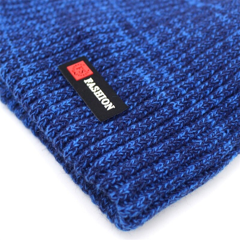 Skullies mutsen heren wintermuts dames gebreide mutsen voor heren pet wintermuts gorro dikke warme randloze bontmuts herenmuts