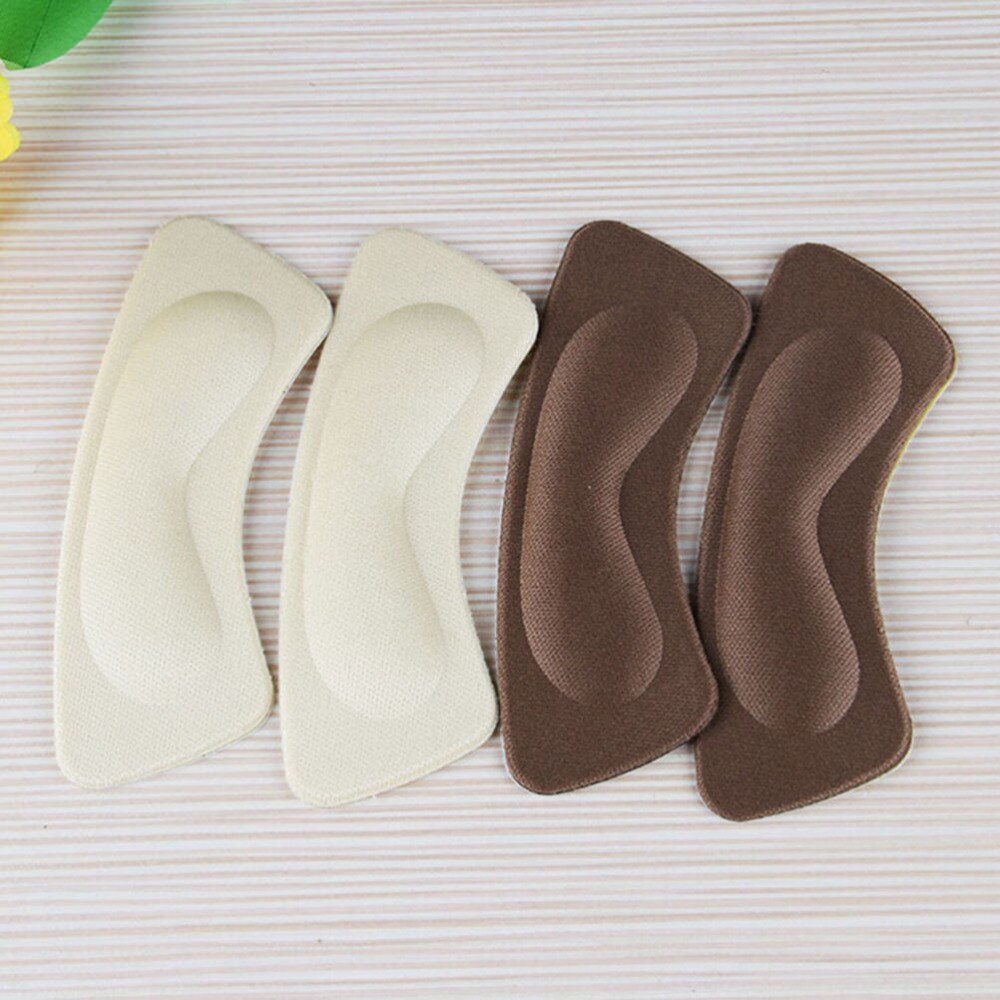 1 par tjockt tyg klibbigt rygg häl grepp sko svamp kudde innersula pad liners sko innersulor högklackat inlägg pad häl insatser: 1 par slumpmässigt